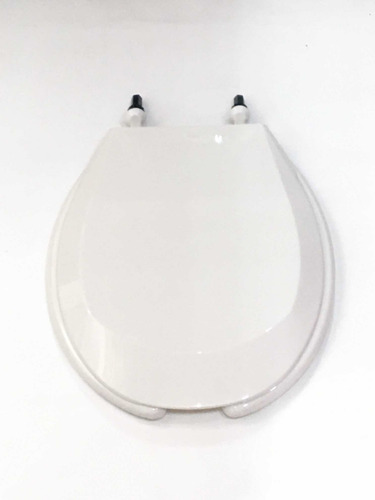 Asiento Para Sanitario Redondo Semi Reforzado Color Blanco