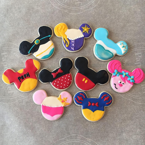 3 Piezas De Cortadores De Galletas De Mickey Mouse, Formas D
