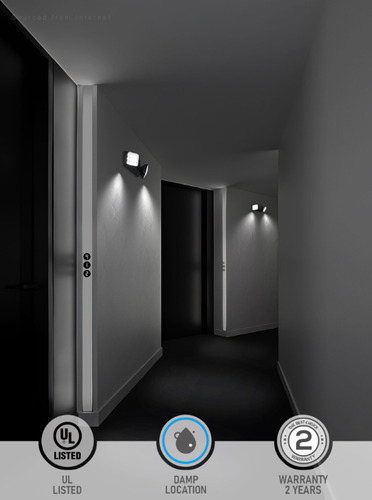 Torchstar - Pack De 4 Luces De Emergencia Led Con Batería De Respaldo, Dos Cabezas Ajustables, Certificadas Por Ul & Fcc, Ac 120/277v