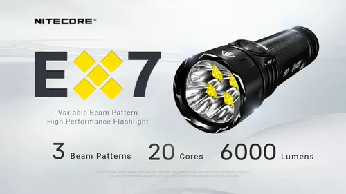 Lanterna Nitecore Ex7 6000 Lumens | Parcelamento sem juros
