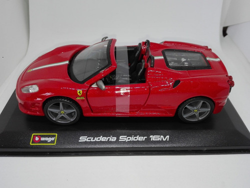 Perudiecast Bburago Ferrari Scuderia Spider 16m Escala 1.32