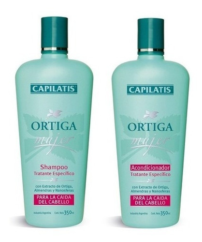 Kit Capilatis Ortiga Mujer Shampoo + Acondicionador 