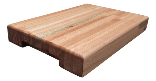 Tabla Chica 30x20 De Picar Cortar Chef Eucaliptus 40mm Sin Canaleta Marrón