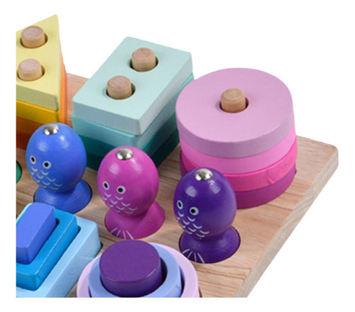 Nuevo Juguete De Madera For Clasificar Y Apilar, Juego De