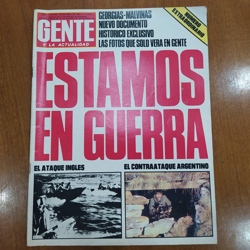Revista Gente N° 875 29/4/82 Guerra De Malvinas