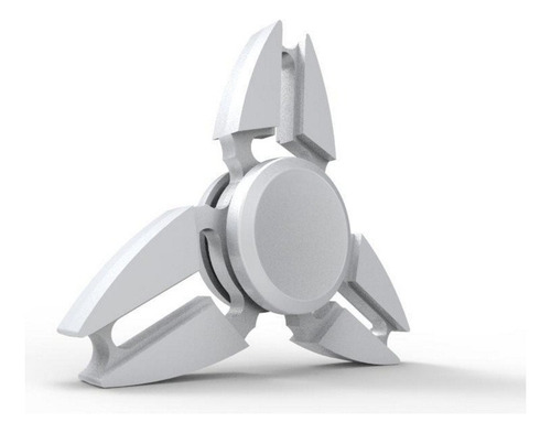Fidget Spinner Metal Mate Grabado Personalizable Grande Color Plata