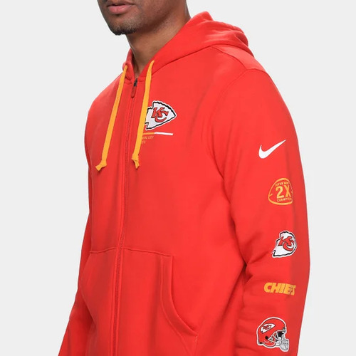 Chamarra Nfl Kansas City Chiefs Legacy Fz Con Capucha