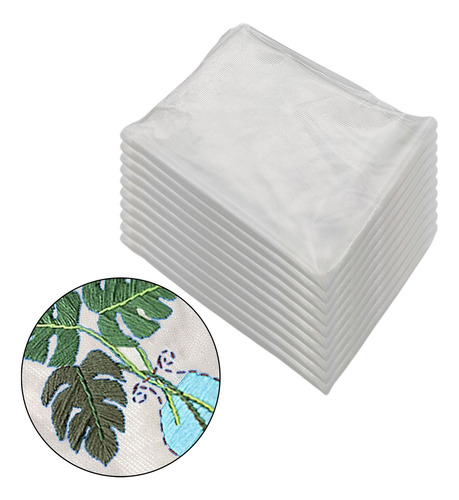 2 X 5/10x Diy Máquina Soluble En Agua Bordado 10 Hojas