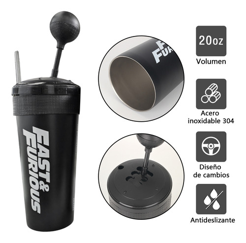 2pz Termo Inoxidable 20oz Botella De Agua Portátil Taza Café Fría/Caliente Vaso + Accesorios de Limpieza MURAMAUDI