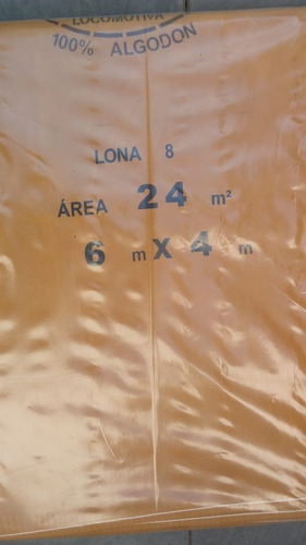 Encerado Lona Oficial Locomotiva 100% Algodão Fio 8 6x4m