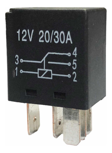 Micro Power Relay 5-pin 12v 20a / 30a Relevador 5 Terminales