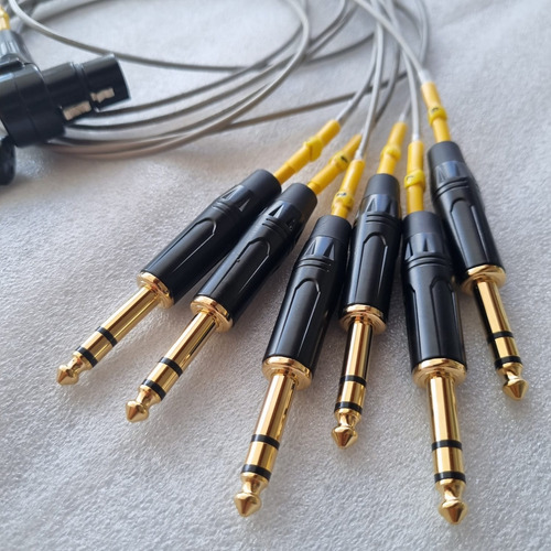 Kit 6 Cabos /behringer X18/mackie Dl16 S Para Power Play
