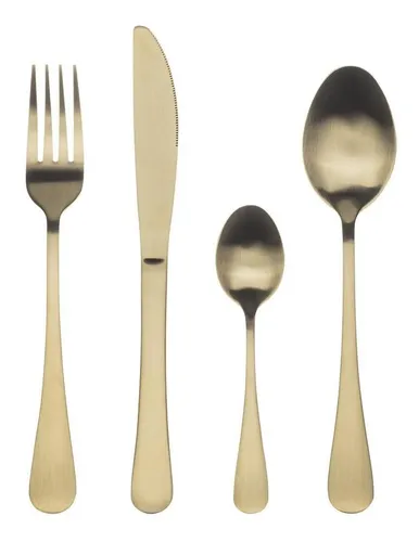 Cuberteria 24 Pzs Acero Inox Munich Champagne - Bergner