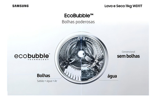 Lava E Seca Samsung Smart 11kg Inox Wd11t