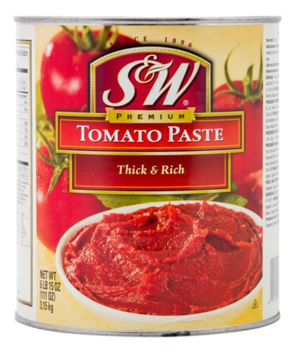 Pasta De Tomate S&w 3.15 Kg