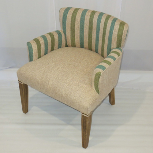 Imagen 1 de 10 de Silla Sillon Matero Poltrona Apoyabrazos Chenille Lola Aqua