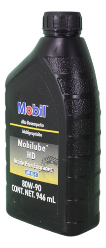 Aceite De Transmisión Mobilube 80w90 Multipropósito / 946 Ml