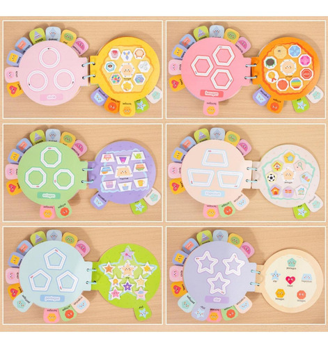 Libro De Pegatinas Con Actividades De Forma Cognitiva