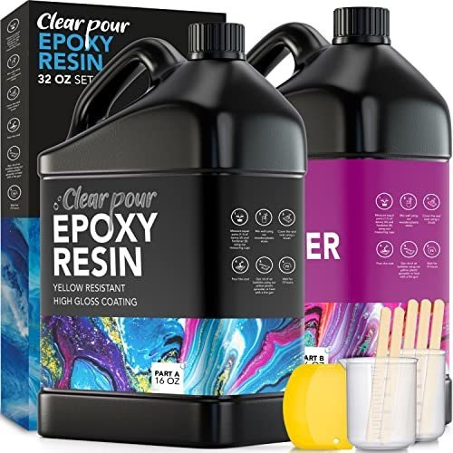 Kit De Resina Epoxica Transparente 32 Oz Total Clear Pour