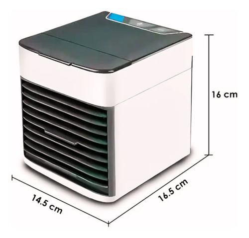 Ventilador Portátil De Escritorio Humidificador 2 En 1 Abanico Enfriador de Aire Conexión Usb Silencioso Portátil