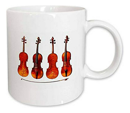 3drose El Gran Stradivarius Violines Taza De Cerámica, De 15