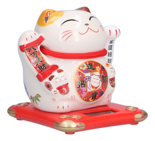 Adorno De Bienvenida Fortune Cat Ceramic Wealth