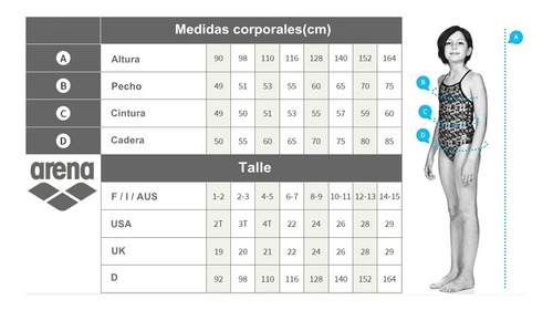 Malla Natacion Arena Gretel Niña Junior Entera Enteriza