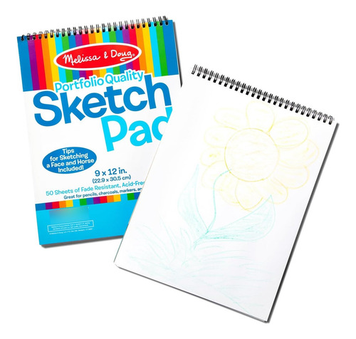 Block De Bocetos De Arte Para Niños De 50 Hojas