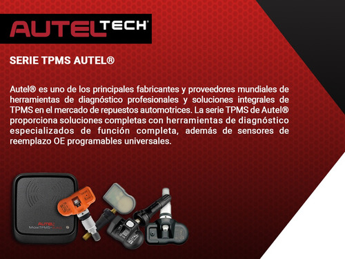 Sensor Tpms Para Presión Llantas Universal 315/433mhz Autel