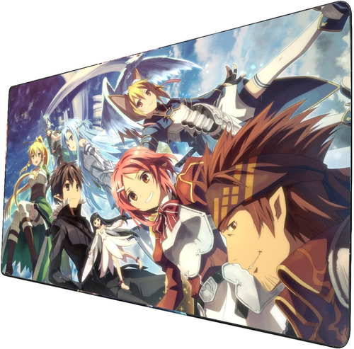 Mouse Pad Largo Arte Personajes Sword Art Online 40x90cm