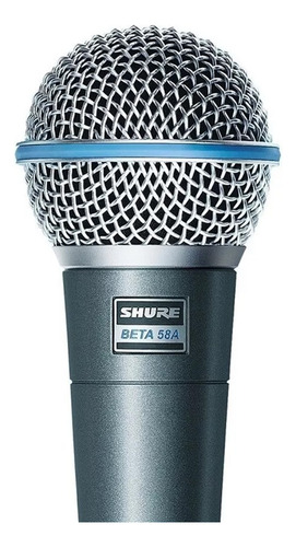 Micrófono Shure Beta Series Beta 58a Dinámico Supercardioide Azul