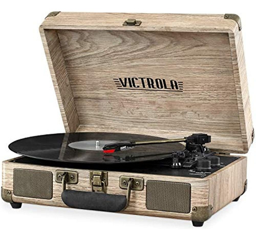 Victrola Vintage Tocadiscos Portátil De Maleta Con Bluetooth
