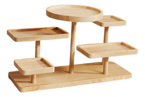 Estante De Madera Para Exhibir Accesorios Y 30x13,5x23cm