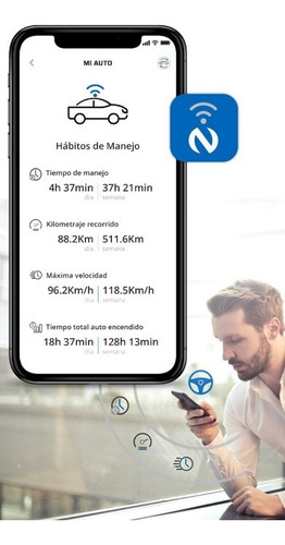 Gps Auto Nemesis Ng105 Con Plan + Chip 1 Mes Uso Gratis App