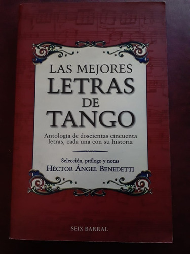 Las Mejores Letras De Tango Compilador Hector Benedetti  Gfb