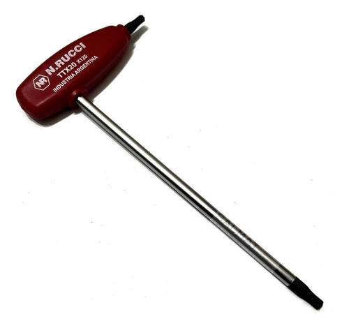 Llave T Torx T20 Rucci Profesional Color Rojo