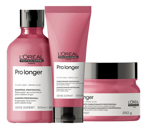 Loreal Pro Longer Shampoo, Cond. E Máscara