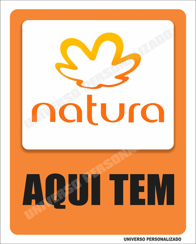 Placa Ps Sinalização Vendedora Produtos Natura Avon 20x25cm