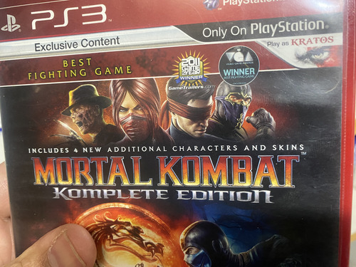 Mortal Kombat C/4 Personagens Adicionais Ps3 Físico Original (Usado)