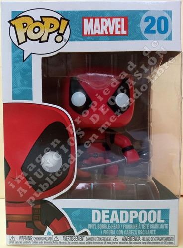 Funko Pop - Deadpool #20 Bubble Head, Franquic Marvel Comics