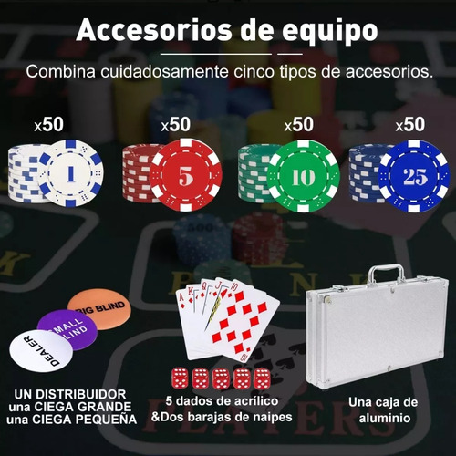 Texas Hold'em Classic Set, 200 Fichas De Póquer