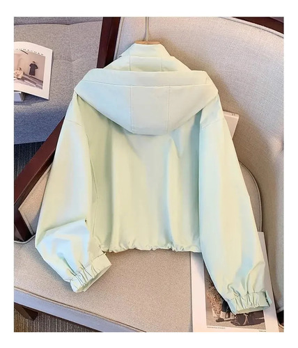 Chaqueta Casual Con Capucha Para Mujer, Estilo Urbano De Pri