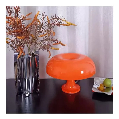 A Lámpara De Hongo Naranja, Lámpara Led For Mesita De Noche