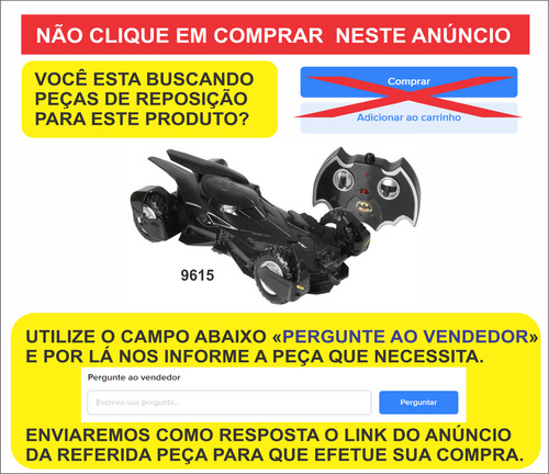 Batmóvel X Super Man 9615 - Peças De Reposição