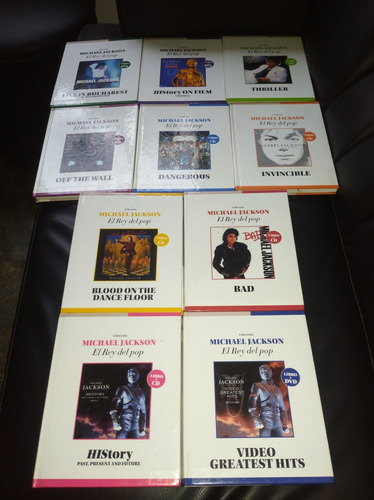 Colección Michael Jackson Rey Del Pop 7 Cd + 4 Dvd 10 Libros