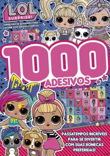 LOL Surprise - OMG prancheta para colorir com 1500 adesivos