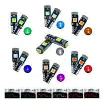 Comprar Kit 10 Focos 3 Leds Tablero Mandos T5 3030 3w 12v Colores