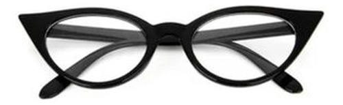 Montura De Lentes De Cat Eye Small - Negro