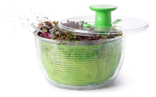 Centrifugadora De Ensalada Oxo Good Grips, Verde, Espina Gra