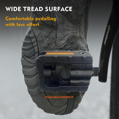 Pedales De Bicicleta Plegables Nailon 9/16 Pulgadas Black